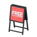 Standing Shop Sign (Black - FREE) NH Icon.png