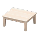 Wooden Table (White Wood - None) NH Icon.png