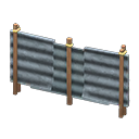 Corrugated iron fence