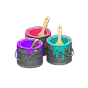 Paint Cans (Purple, Red & Teal) NH Icon.png