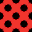 The Pop black pattern for the polka-dot closet.