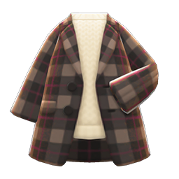 Checkered Chesterfield Coat (Brown) NH Icon.png