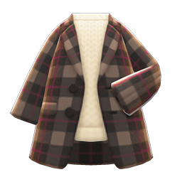 Checkered Chesterfield Coat New Horizons Animal Crossing Wiki Nookipedia