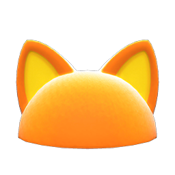 Flashy Pointy-Ear Animal Hat (Orange) NH Icon.png