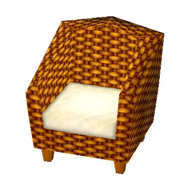 Animal crossing rattan chair sale