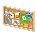 Corkboard (Natural - Flower) NH Icon.png
