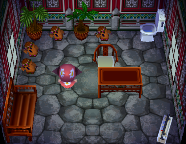 Interior of Alfonso's house in Animal Crossing