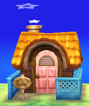 Exterior of Bonbon's house in Animal Crossing: New Leaf