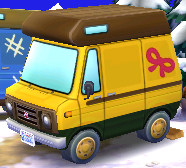 Exterior of Isabelle's RV in Animal Crossing: New Leaf