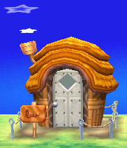 Exterior of Coach's house in Animal Crossing: New Leaf