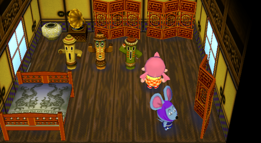 Interior of Rizzo's house in Animal Crossing: City Folk