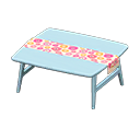 Nordic Table (Blue - Flowers) NH Icon.png