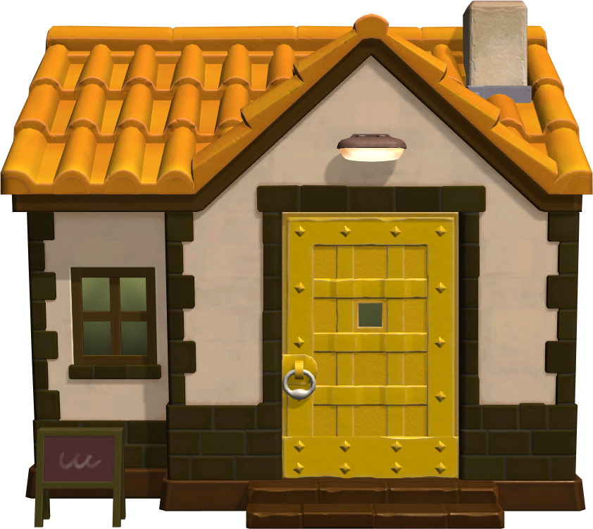 Exterior of Knox's house in Animal Crossing: New Horizons