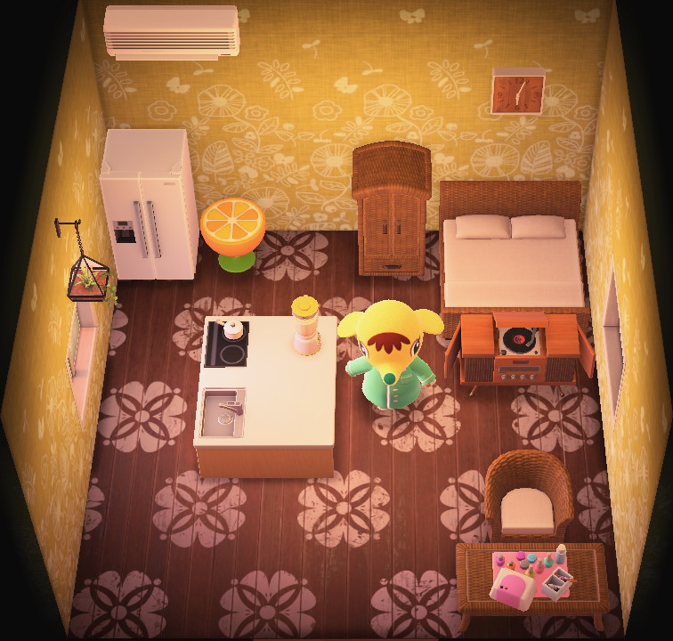 Interior of Eloise's house in Animal Crossing: New Horizons