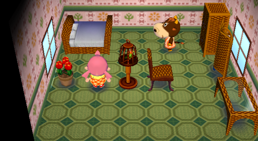 Interior of Patty's house in Animal Crossing: City Folk