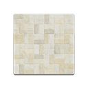 White-brick flooring