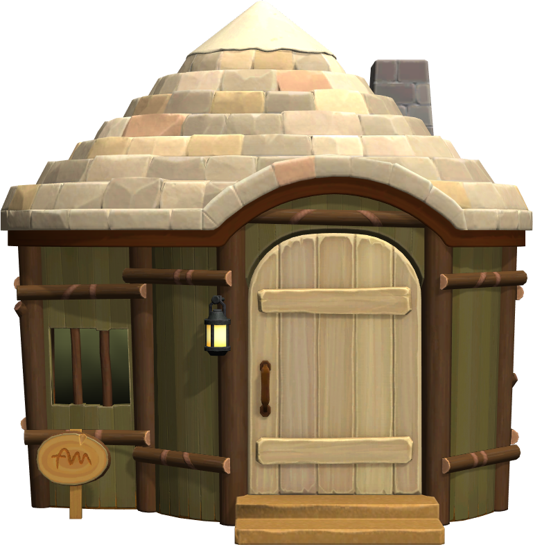 Exterior of Winnie's house in Animal Crossing: New Horizons