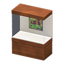 Wide Display Stand (Dark Wood - Child's Drawing) NH Icon.png