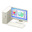 Desktop Computer (White - Art Program) NH Icon.png