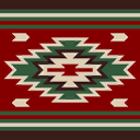 The Southwestern Flair pattern for the Log Round Table.