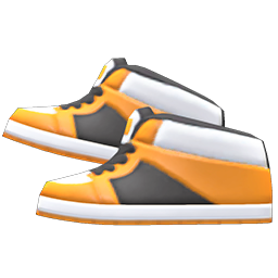 Basketball shoes's Orange variant