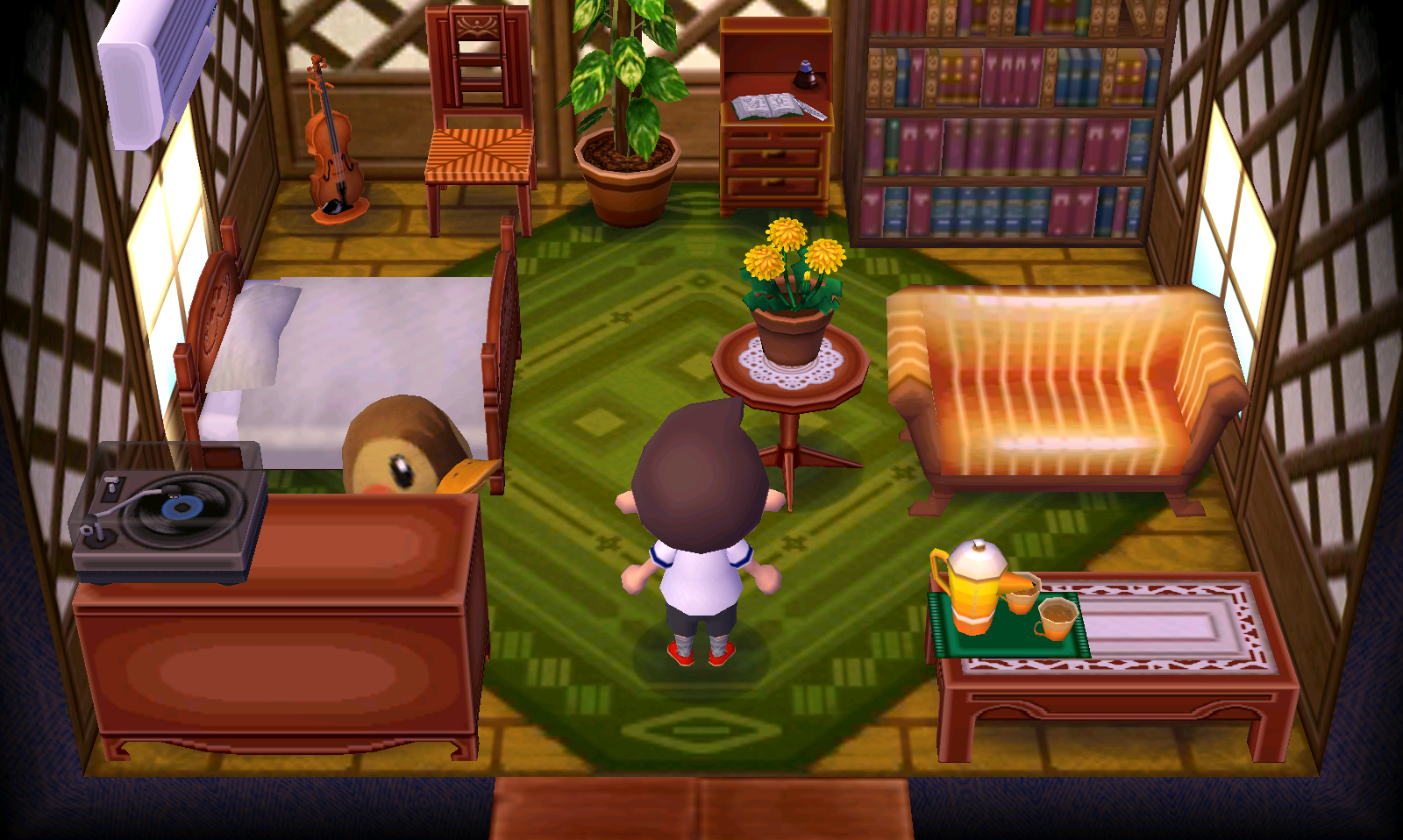 Interior of Molly's house in Animal Crossing: New Leaf