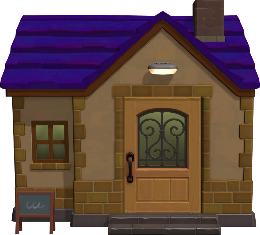 Exterior of Kitty's house in Animal Crossing: New Horizons