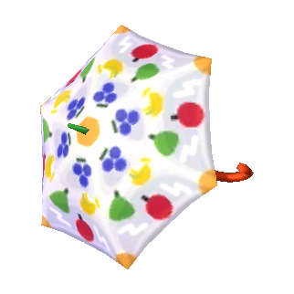 Fruit-panel umbrella