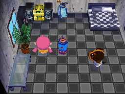 Interior of Butch's house in Animal Crossing: Wild World