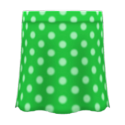 Long Polka Skirt (Green) NH Icon.png