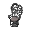Peacock Chair (Black) NH Icon.png