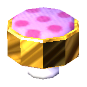 Polka-Dot Stool (Gold Nugget - Peach Pink) NL Model.png