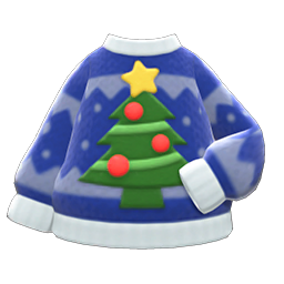 Holiday Sweater (Blue) NH Icon.png