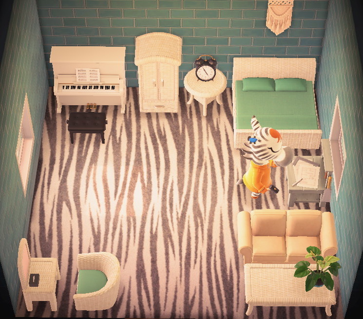 Interior of Savannah's house in Animal Crossing: New Horizons