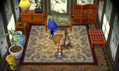 Interior of Tom's house in Animal Crossing: New Leaf