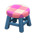 Wooden Stool (Blue - Pink) NH Icon.png