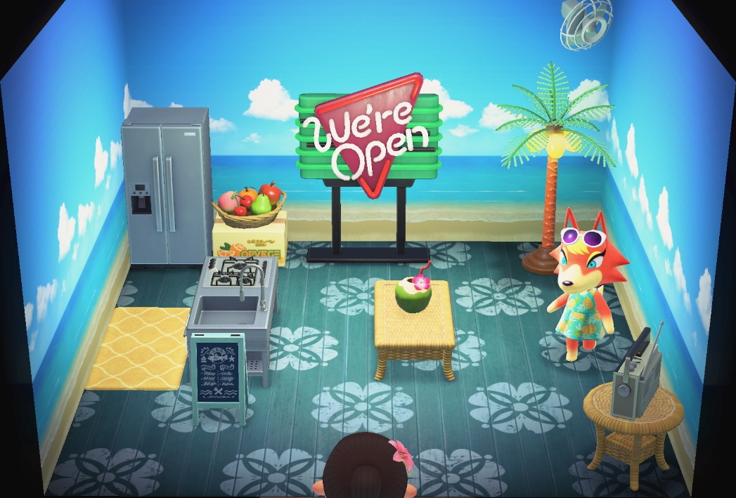 Interior of Audie's house in Animal Crossing: New Horizons