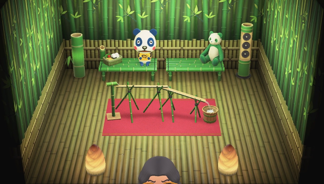 Interior of Chester's house in Animal Crossing: New Horizons