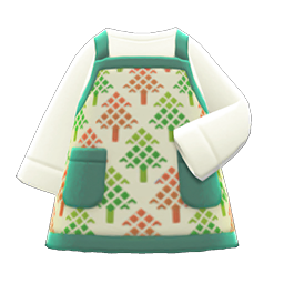 Mom's Handmade Apron (Forest Print) NH Icon.png