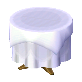 Round-Cloth Table (White - White) NL Model.png
