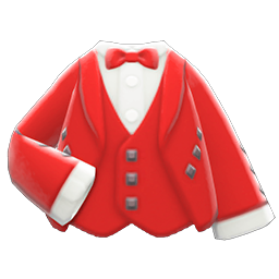 пиджак с жилетом (Красный)
