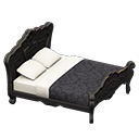 Elegant Bed (Black - Damascus-Pattern Black) NH Icon.png