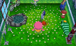 Interior of Monty's house in Animal Crossing: Wild World