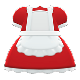 Maid dress's Red variant