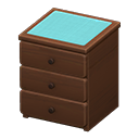 Simple Small Dresser (Brown - Light Blue) NH Icon.png