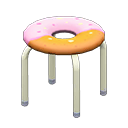 Donut Stool (White - Donut) NH Icon.png