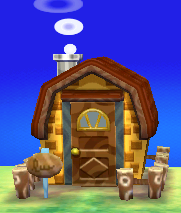 Exterior of Ava's house in Animal Crossing: New Leaf
