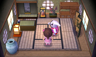 Interior of Annalisa's house in Animal Crossing: New Leaf
