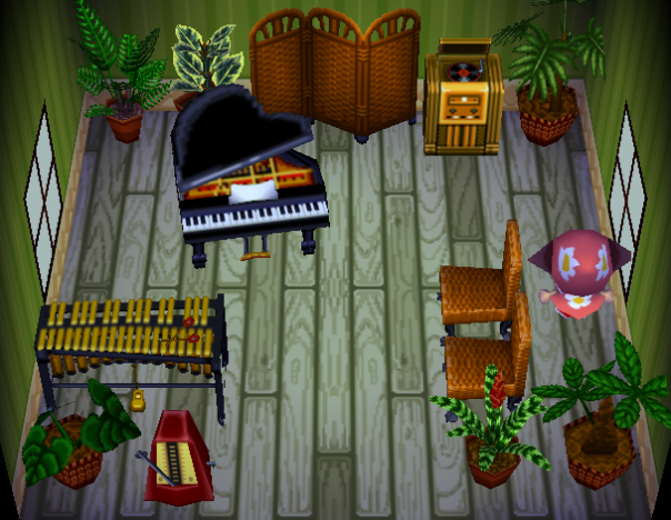 Interior of Gabi's house in Animal Crossing