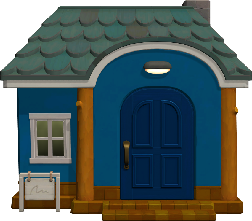 Exterior of Hopkins's house in Animal Crossing: New Horizons